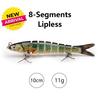 10cm/12.5cm Pike Wobblers for Fishing Artificial Bait Hard Multi Jointed Swimbait Crankbait Lifelike Fishing Lure Tackle