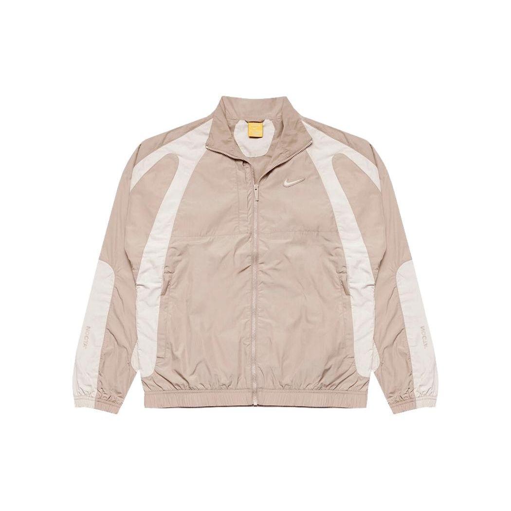 

Nike X Nocta SS24 Dual-Color Logo Stand Collar Sports Jacket Men Jacket Beige FN7666-200