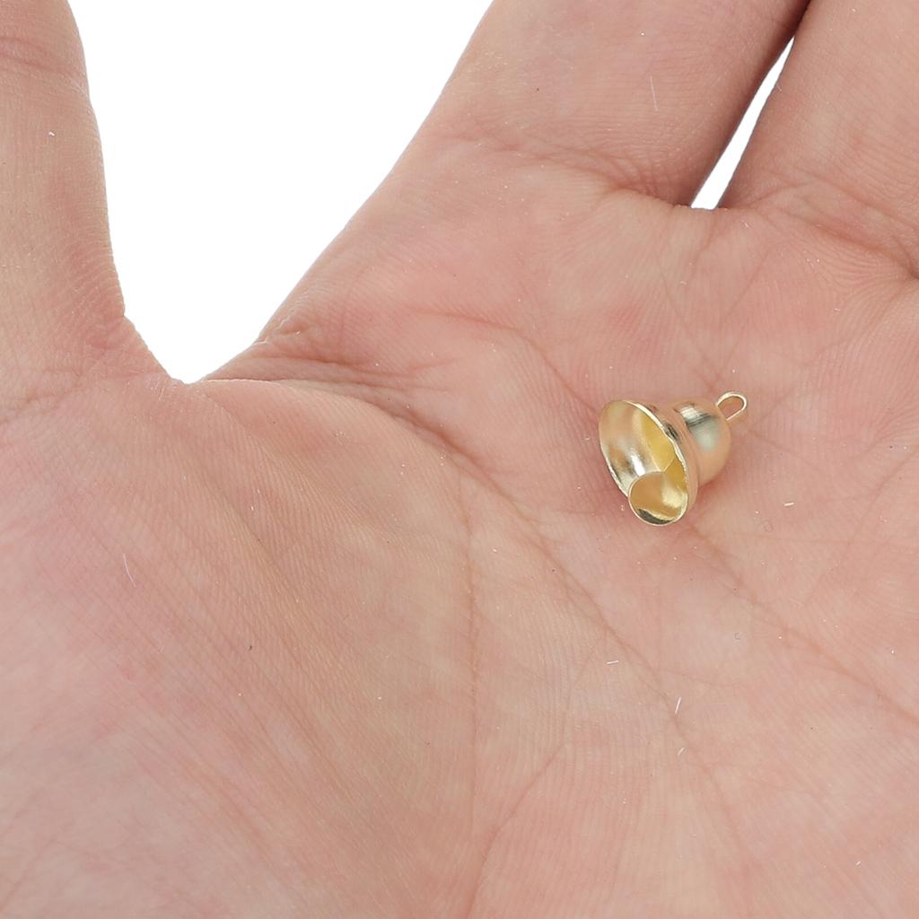 100 pcs Gold Metal Jingle Bells For Christmas Decorations 2025 Christmas Tree Decorations DIY Hanging Bell Christmas Ornaments