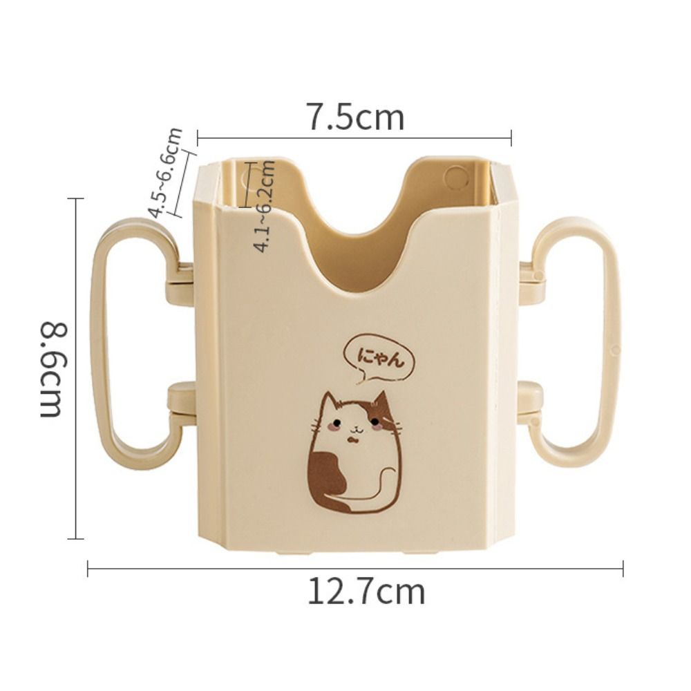 Portable With Handles Milk Cup Holder Adjustable Spill Resistant Food Pouch Holder Safe Plastic Juice Bag