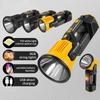 High Power LED Searchlight Multifunctional Torch Head 90° Rotatable With Colorful Strip Light Outdoor Camping Light