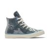Converse Chuck Taylor All Star Chuck Taylor Vintage Versatile High Top Board Shoes Unisex Blue and White