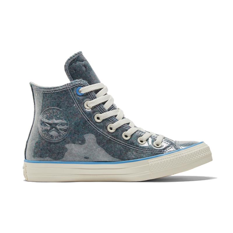 Converse Chuck Taylor All Star Chuck Taylor Vintage Versatile High Top Board Shoes Unisex Blue and White