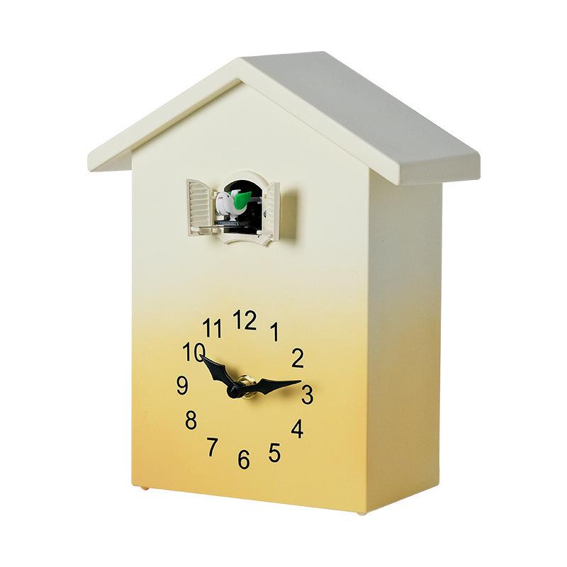 Nordic Style Cuckoo Wall Clock with Hourly Bird Time Announcement - Model T62.