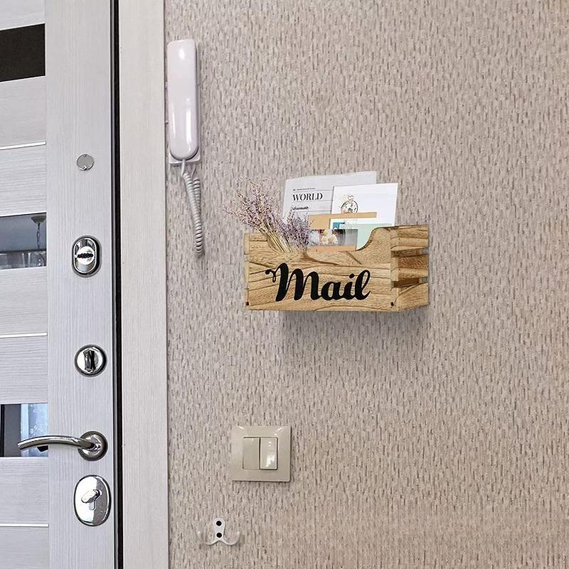 1Pc Desktop Envelope Sorting Box Wall Mounted Corridor Entrance Storage Rack Storage Box Mail Storage Rack