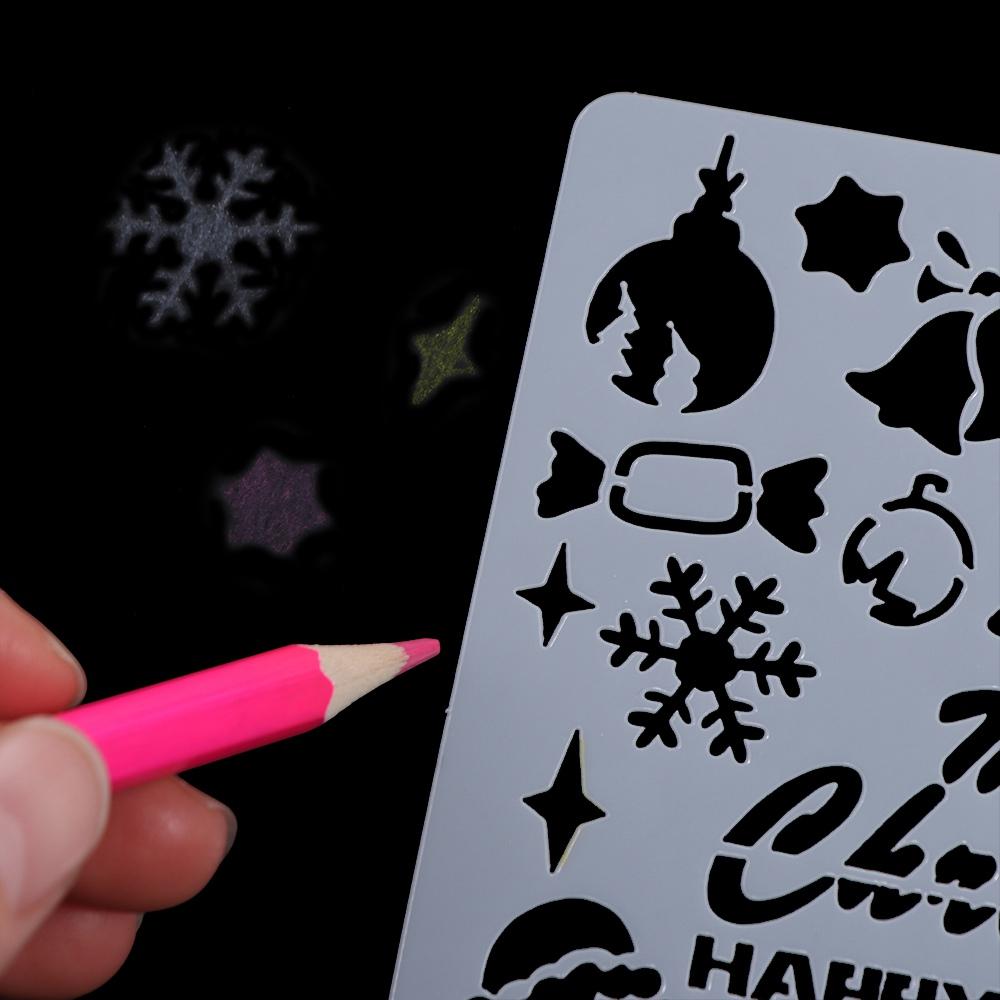 Decorative Hollowed Stencils Kit DIY Handcrafts Graffiti Templates  Embossing