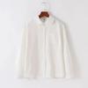 Japanese Style Fashion Pointed Turn Down Collar Blouse Autumn Long Sleeve Shirt With Pocket Women Tops Solid Color Clothes 29876