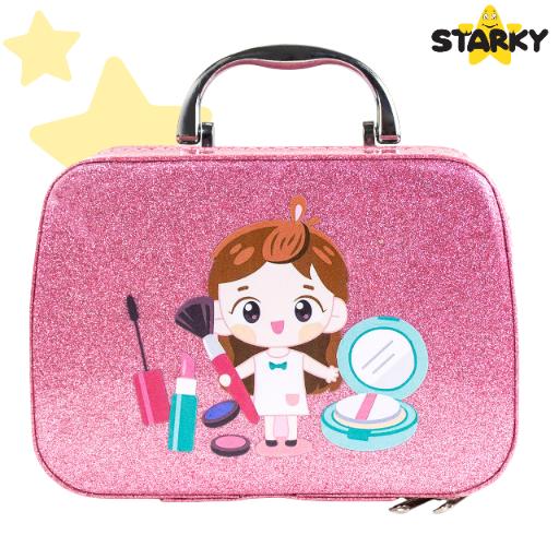 Makeup cosmetics set for children and girls, suitcase, eyeshadows, nail polishes