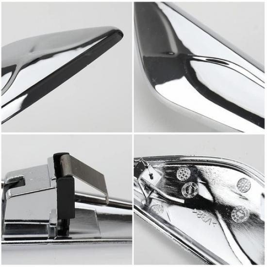 A Fender Pair Finisher Front Trim Chrome Left Side Right For BMW X3 X4 F25 F26