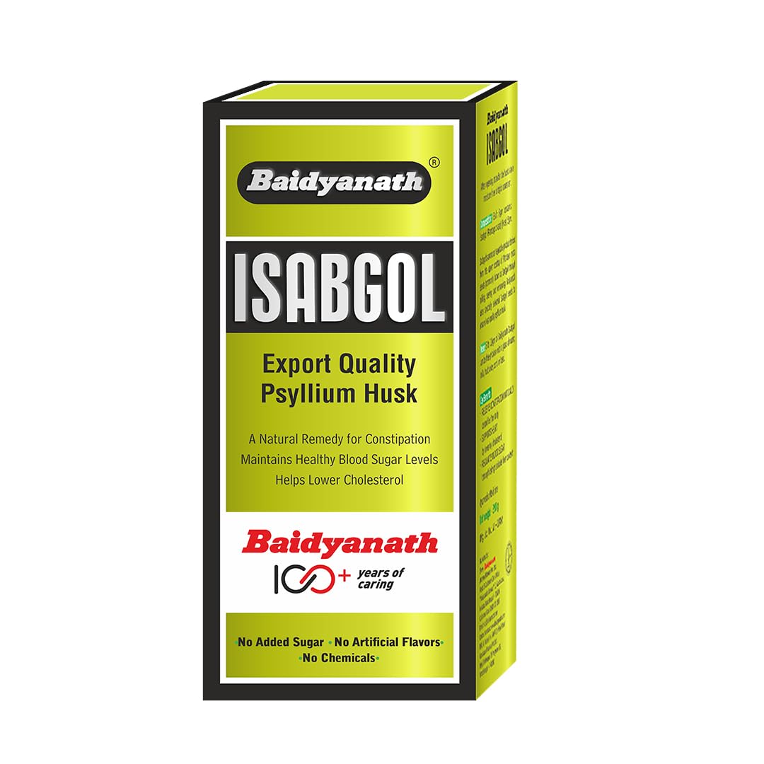 

Baidyanath Isabgol Psyllium Husk Powder 100gm Pack of 1 Natural Fibre Supplement For Digestion