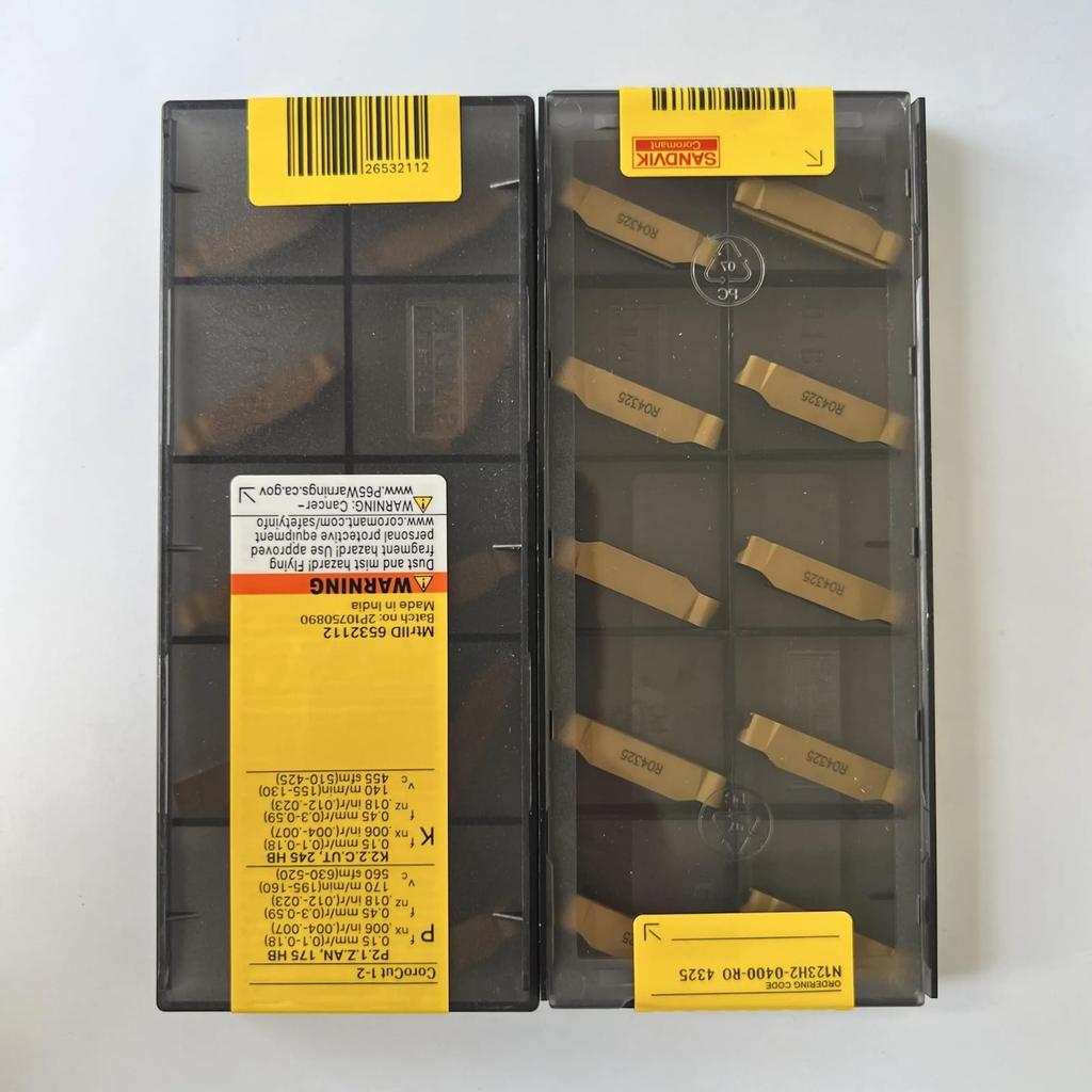 Original Sandvik / N123H2-0400-RO 4325 / CNC lathe carbide blade 10 PCS