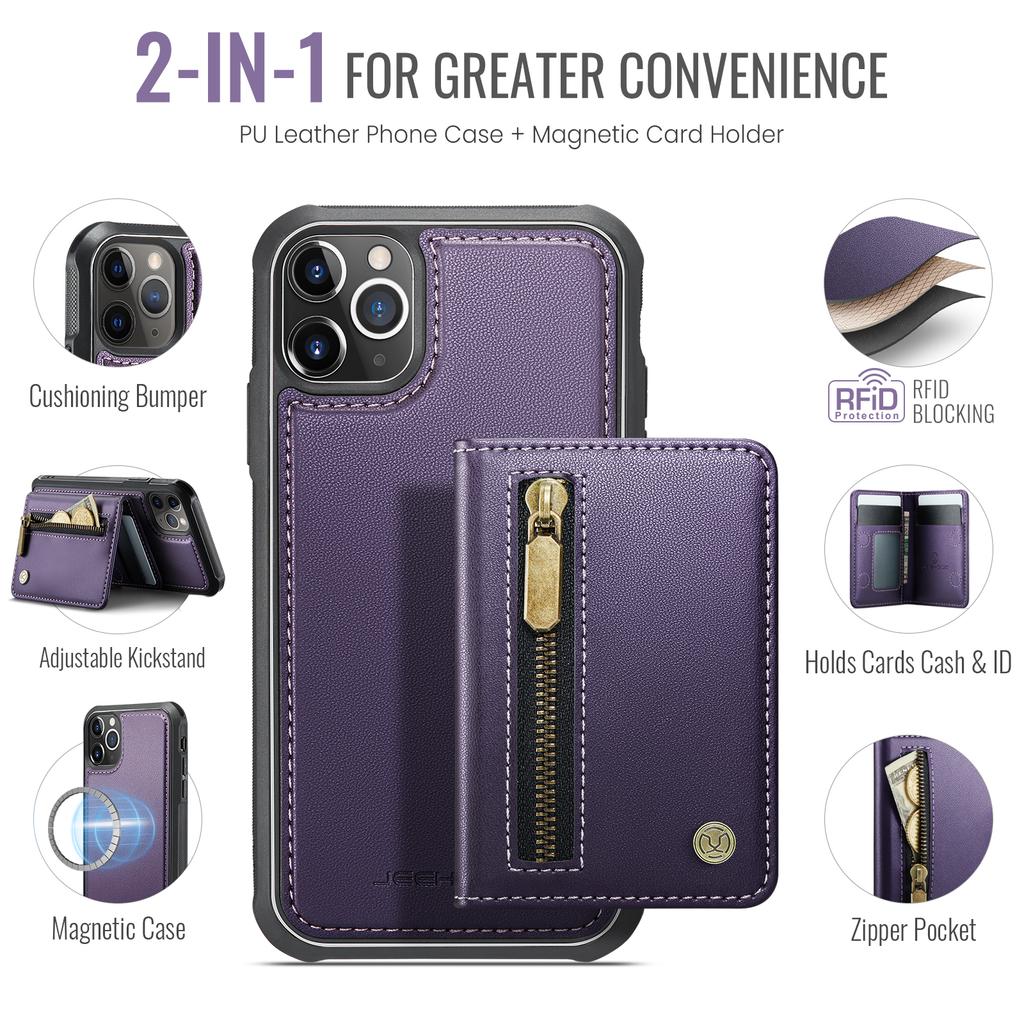 Für Samsung Galaxy S24 Ultra Hülle Abnehmbar 2 in 1 Leder Geldbörse Handyhülle Magnetische Hülle