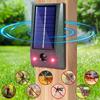 Solar Powered Ultrasonic Destroyer with Motion Sensor and Flash, Suitable for Repelling Dogs, Cats, Birds, Squirrels, Raccoons, Skunks, Mice, Moles