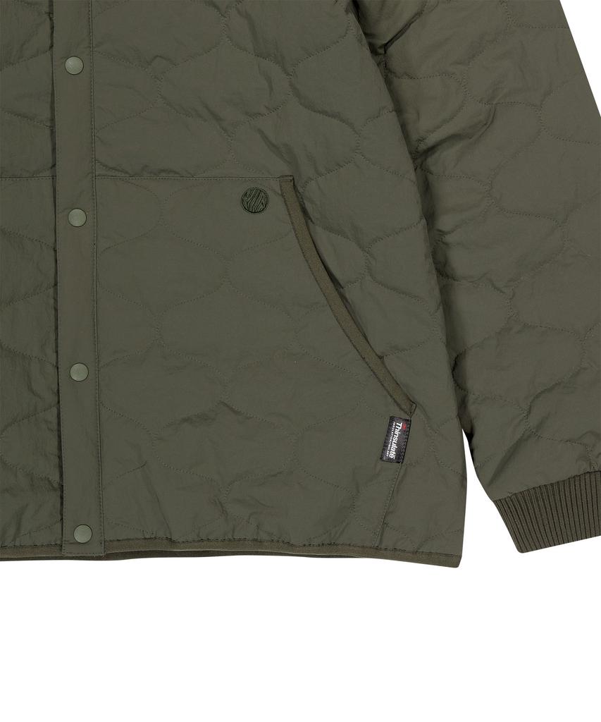 Offgrid Og Wave Quilted Light Padded Jacket - Khaki