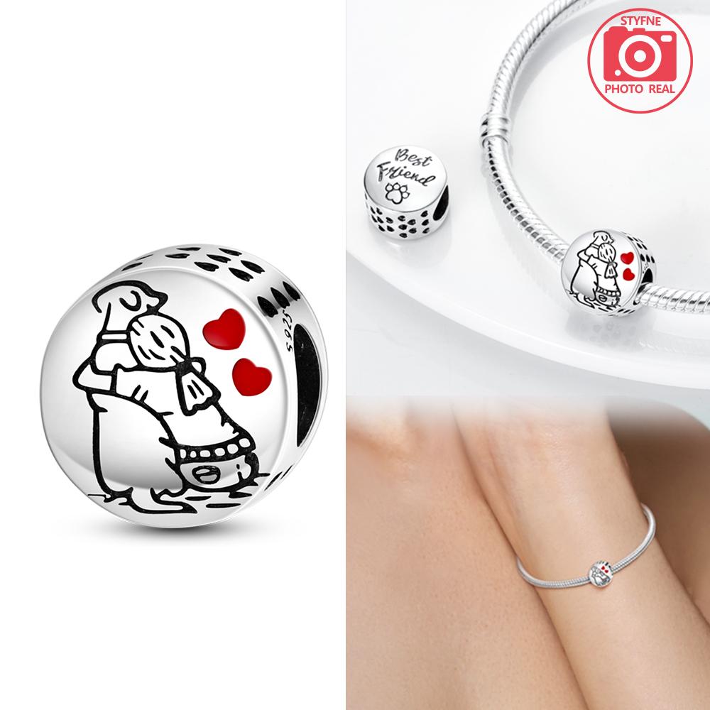 Dog Pet Charms Beads Copper Colors For Charms Copper Colors Original Bracelet For Jewelry Making