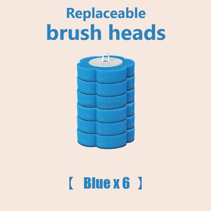 Disposable Toilet Brush Replacement Head Cleaning Kit Lengthened Handle Auto Lid Opening Toilet Bowl Cleaner Kit for Bathroom