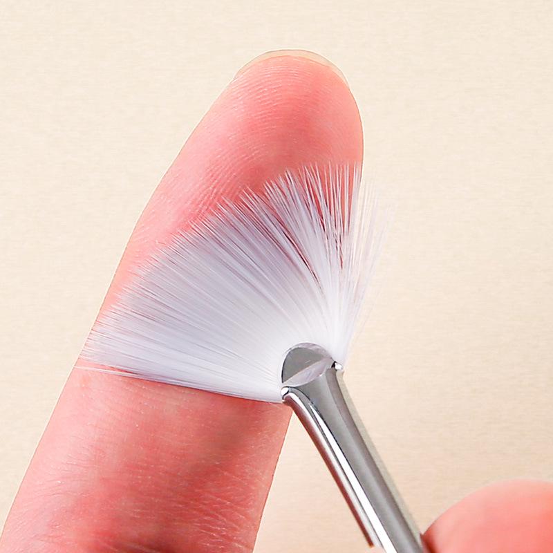Pennello a Ventaglio con Setole Morbide per Trucco e Cura della Pelle con Applicazione di Acido Glicolico