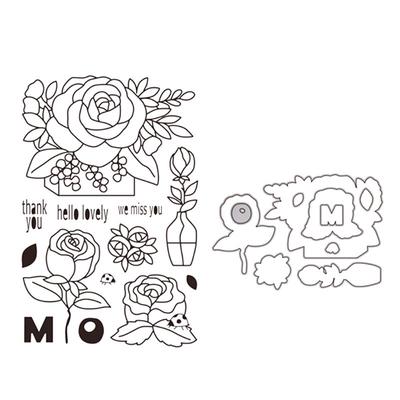 DIY Dinosaur Cutting Dies Stencil/&Clear Rubber Stamps Embossing Paper Card Decor