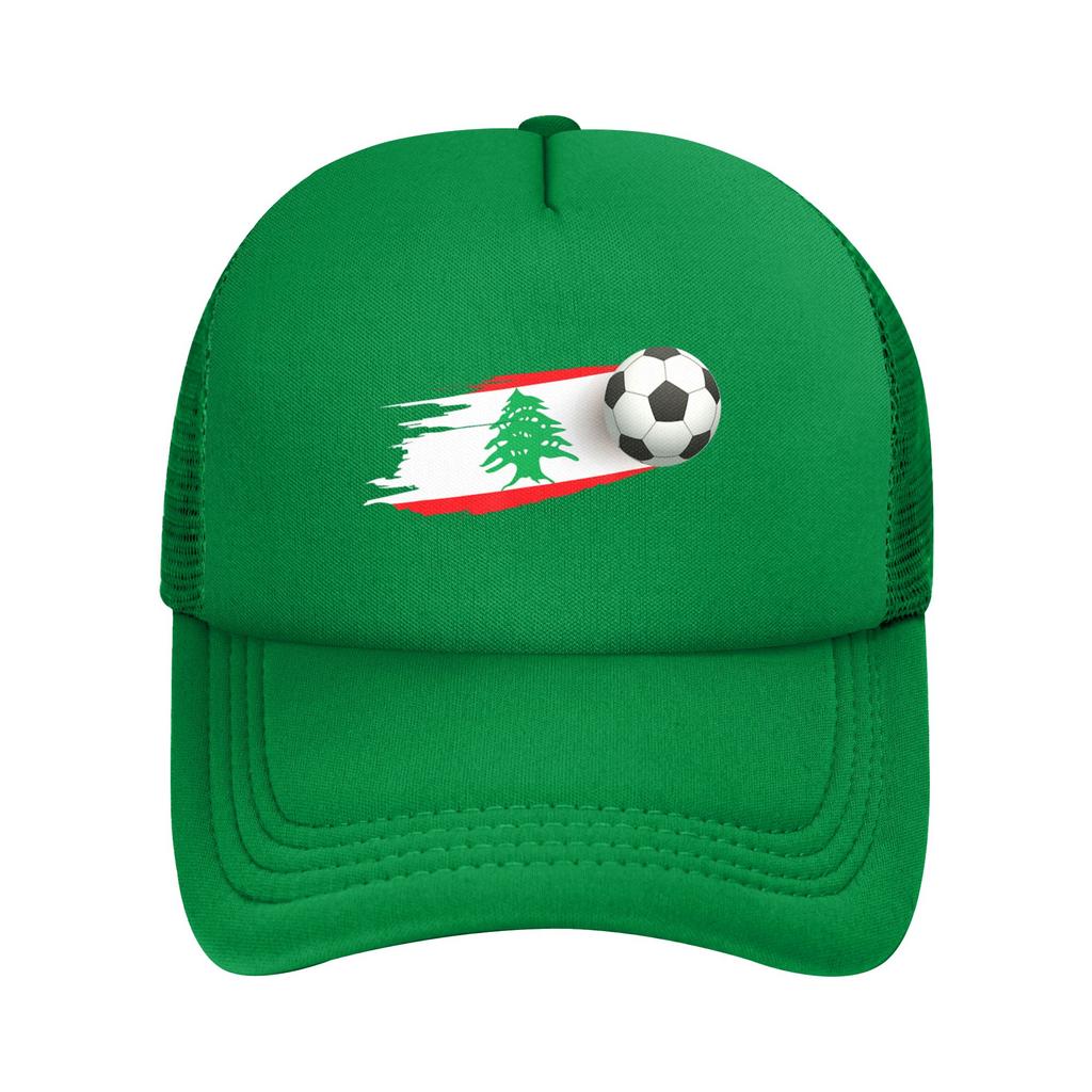 Lebanese Soccer Ball Lebanon Flag Casquette Unisexs Womens Outdoor Hats Adjustable Snapback Hat Casual Baseball Caps