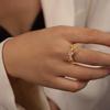 Stylish Devil's Eye Ring: Openable, Zircon Inlaid, Adjustable Women's Geometric Jewelry