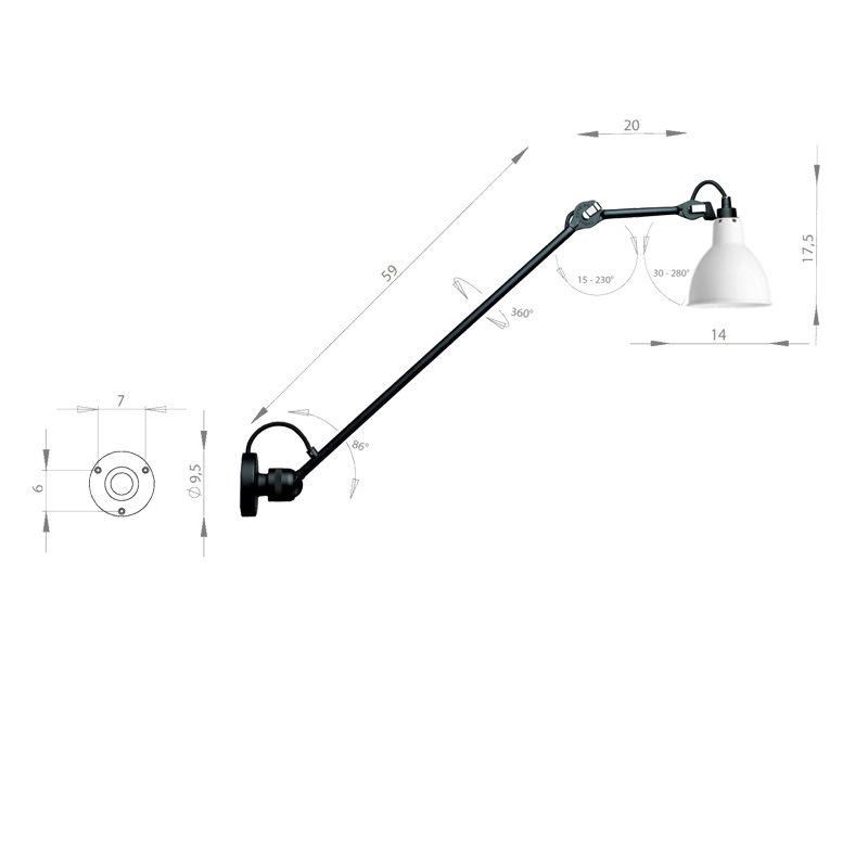 Modern Nordic Minimalist Swing Arm Wall Lamp