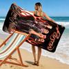 Name Custom Poison Band Print Beach Towel, Large Soft Quick Dry Towel for Beach Camping Swimming