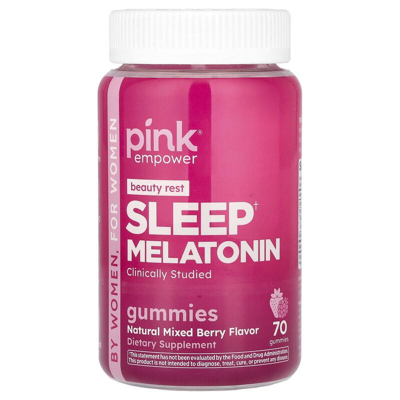 Sleep Melatonin Gummies, Natural Mixed Berry, 70 Gummies
