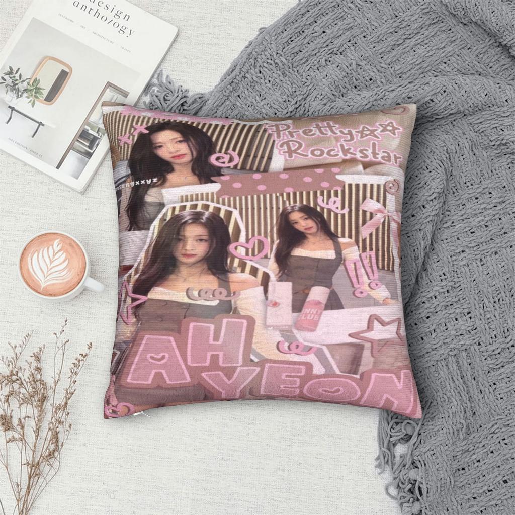Měkký a Sladký Domov AHYEON babymonsters kpop Dekorace Povlaky na Polštáře Merch Povlak na Polštář Zip Více Velikostí