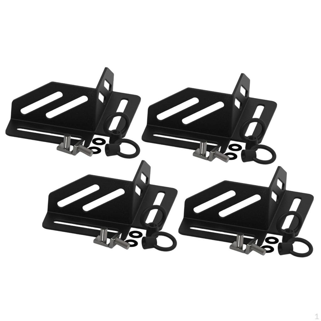 4 Pieces Corner Bracket Cargo Box Secure Holder Supplies Sturdy Easy Installation Roof Rack Clamp