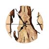 62KD Vintage 30cm Grains Wall Clock with Transparent Tempered Glass Country House Clock for Bedroom Living Room Decors