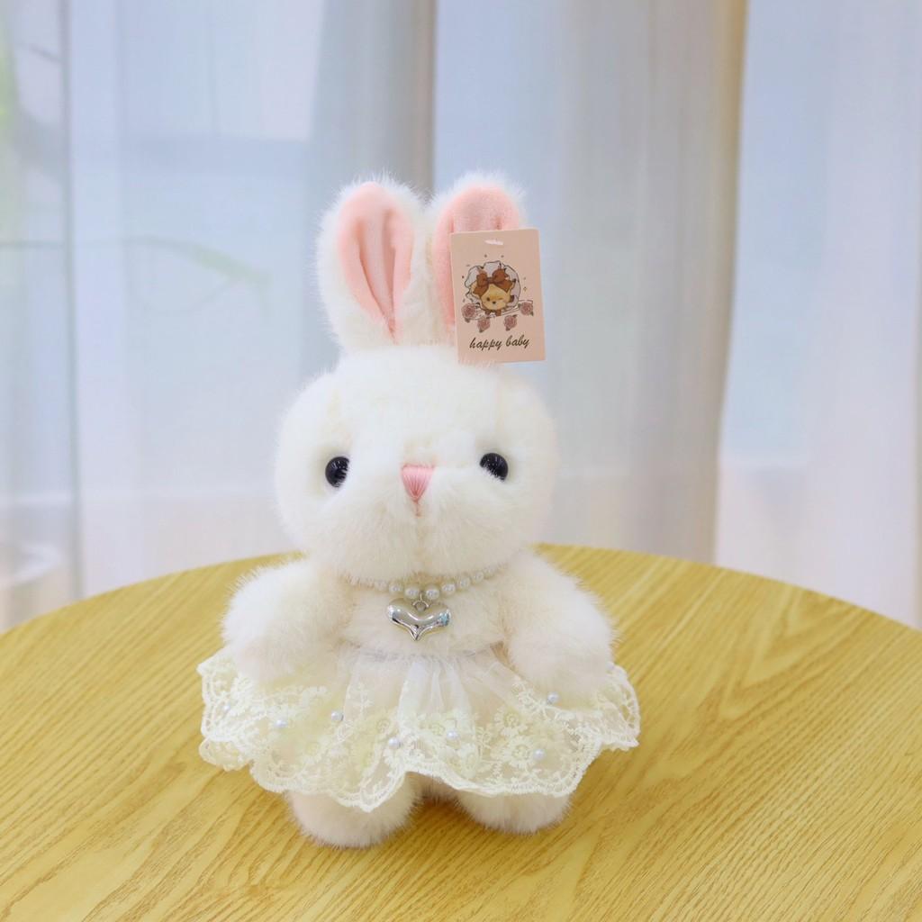 Cute Soft Rabbit Plush Doll  With Soft Short Fur And Pp Cotton Filling For Kids