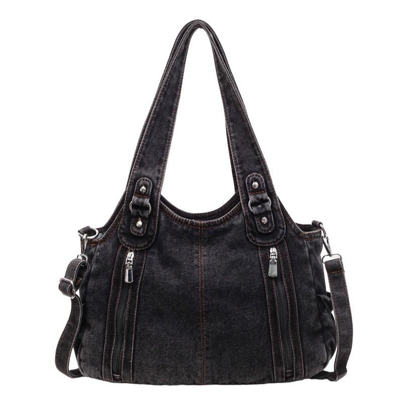 Borsa alla moda da donna 2026 Nuova Borsa a tracolla in denim coreana All-matching a spalla singola di grande capacità