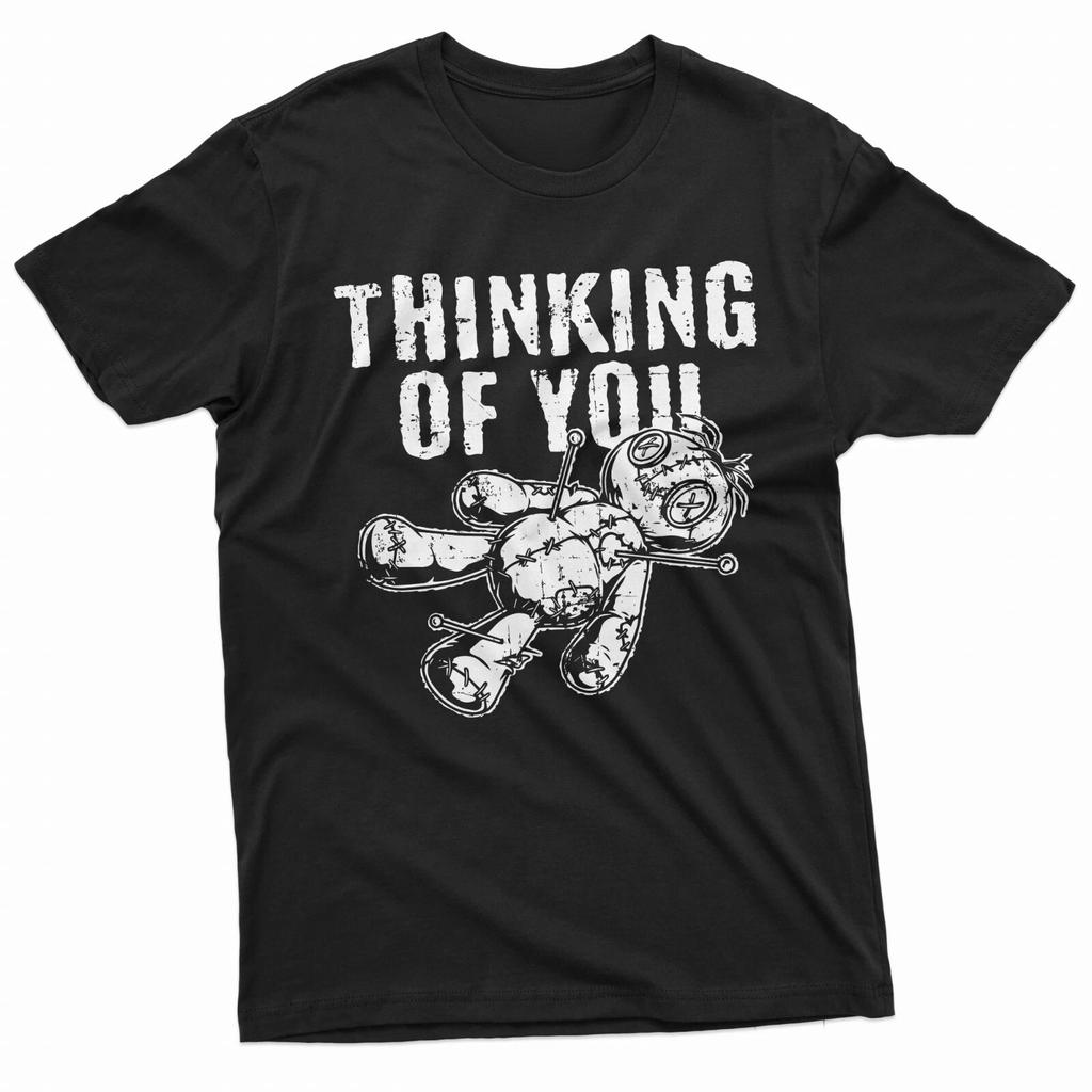 Lustiges Denken an unser fehlendes T-Shirt Halloween Gruselige Voodoo-Puppe Horror-Shirt Bequem und