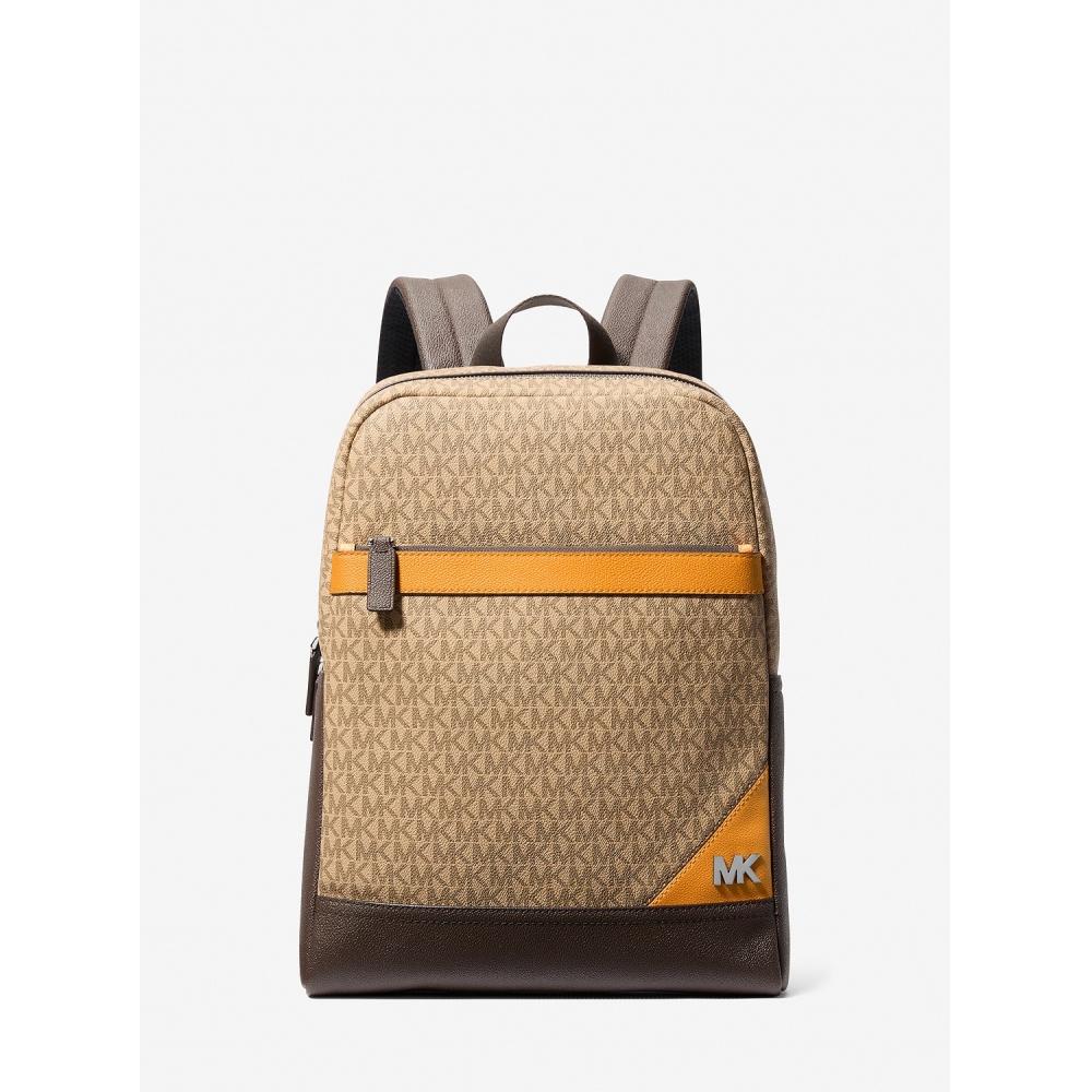 

Michael Kors Cooper Color Block Backpack Medium Mk Signature 37t5llab7b3358 Pop Orange F