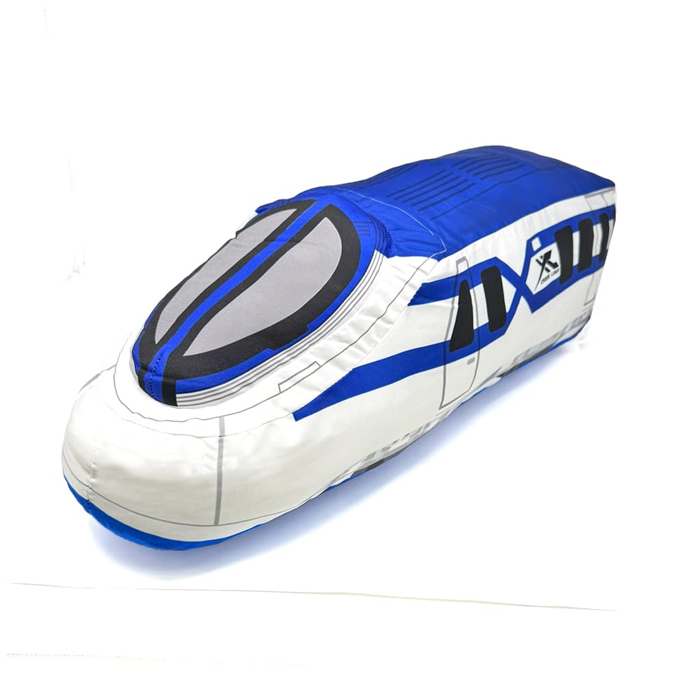 

Плюшевая игрушка Plarail очень большого размера Транспортные средства ближайшего будущего Серия L0 Улучшенный испытательный вагон Crossliner Подушка 58 см прибл.. (Кросслайнер)