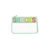 Transparent PVC Embroidery Cloth Stickers Travel Waterproof Cosmetic Bag Creative Letters Patch Handheld Makeup Organizer