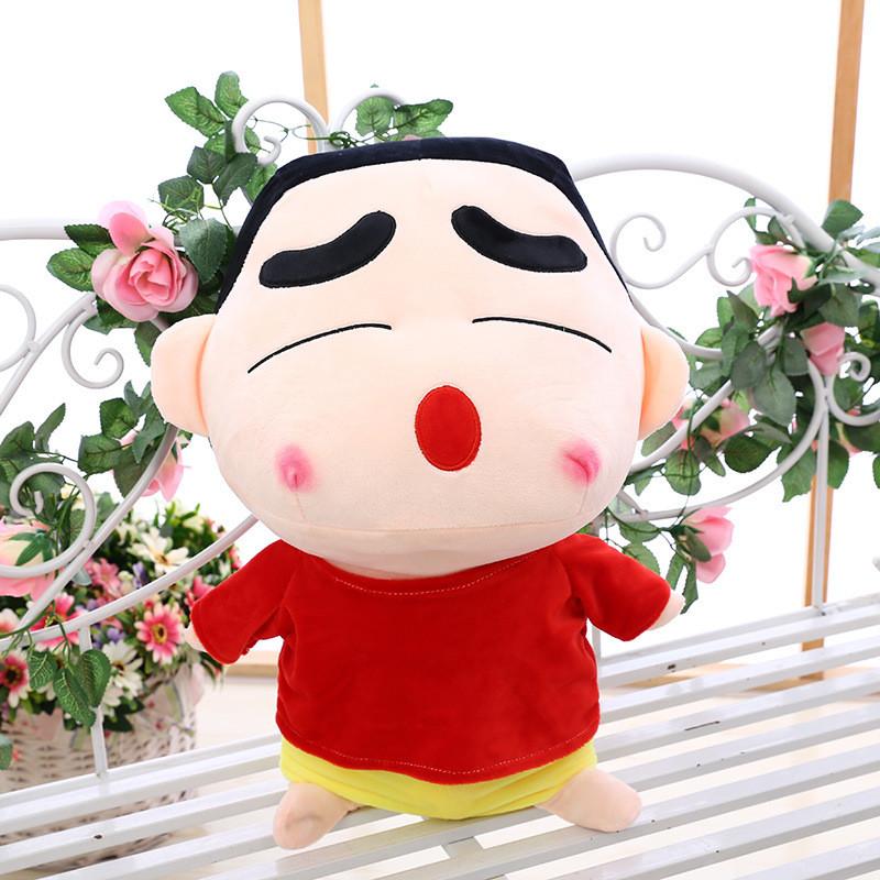 

Chan Shin Crayon Plush Toy Bathrobe Multi Expression Stuffed Doll Gift Girl Red DD,35cm