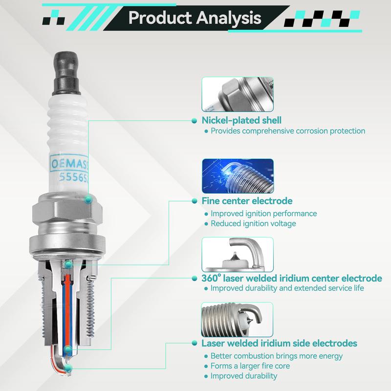 55565219 Iridium Spark Plugs For Chevrolet  Aveo Cruze Trax Vauxhall Combo Mk II Corsa Mk II III Opel Astra G H J Mokka 1214041