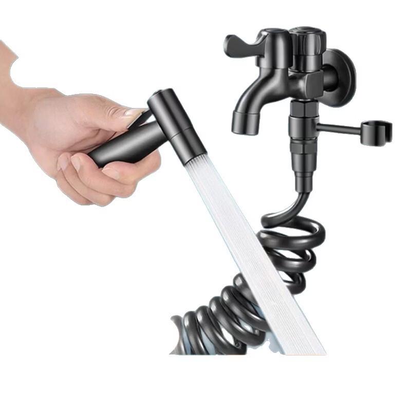 Wall-Mounted Dual Outlet Faucet for Mop Sink & Washing Machine