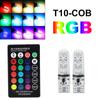 2/4Pcs  T10 Silicone 5050-6Smd Remote Control Reading Light Rgb Colorful License Plate Mini Lamp For Car/Motorcycle