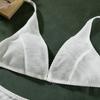 Women's French Mesh No-Wire Bra Set - Thin, Comfortable, Sexy