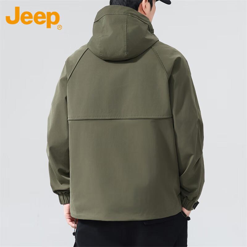 Jeep Men's Hooded Casual Workwear Jacket