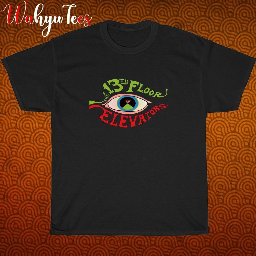 THE 13TH FLOOR ELEVATOR Logo Black/Grey/Navy/White Size S-5XL Unisex T-Shirt