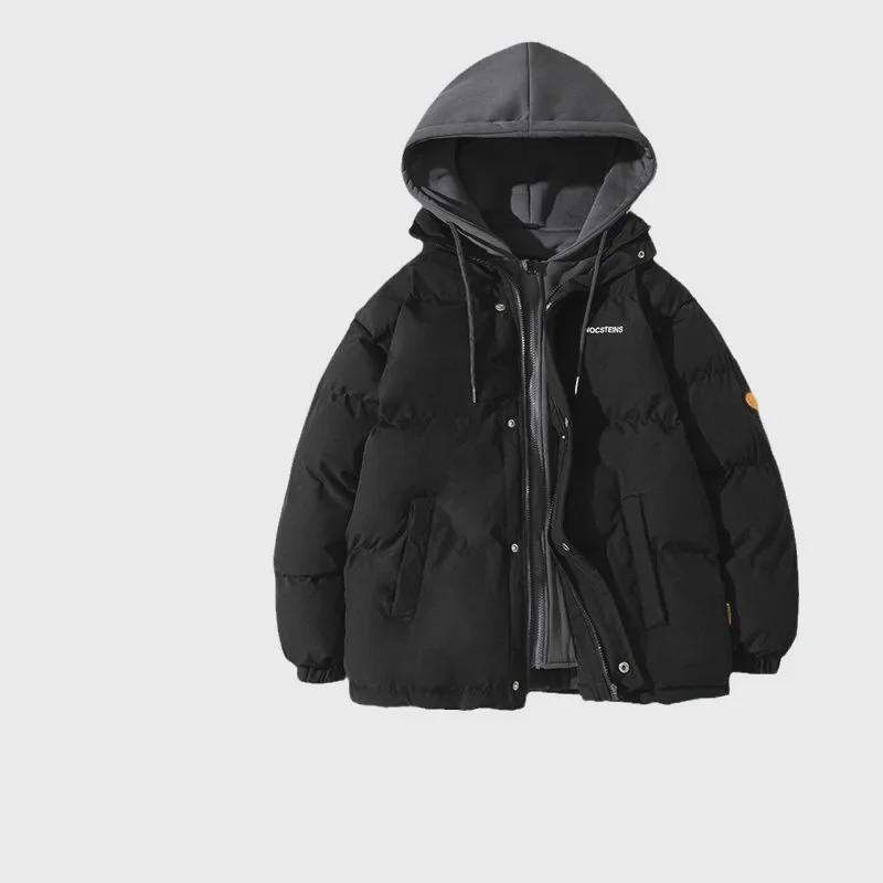 Men's Autumn/Winter Plus Velvet Thickened Down Cotton Jacket