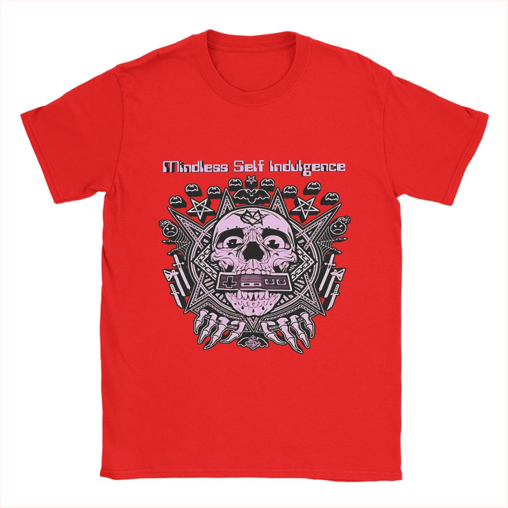Men Mindless Self Indulgence T Shirt Pure Cotton Clothes Vintage Short Sleeve Round Neck Tees Summer T-Shirt
