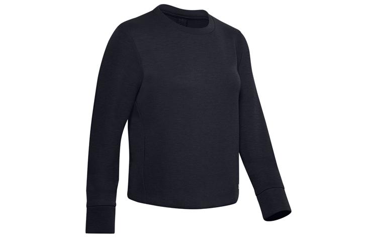 Under Armour Unstoppable Sweatshirts Women s Black Crew Neck Moderate Regular 1344159-001 L
