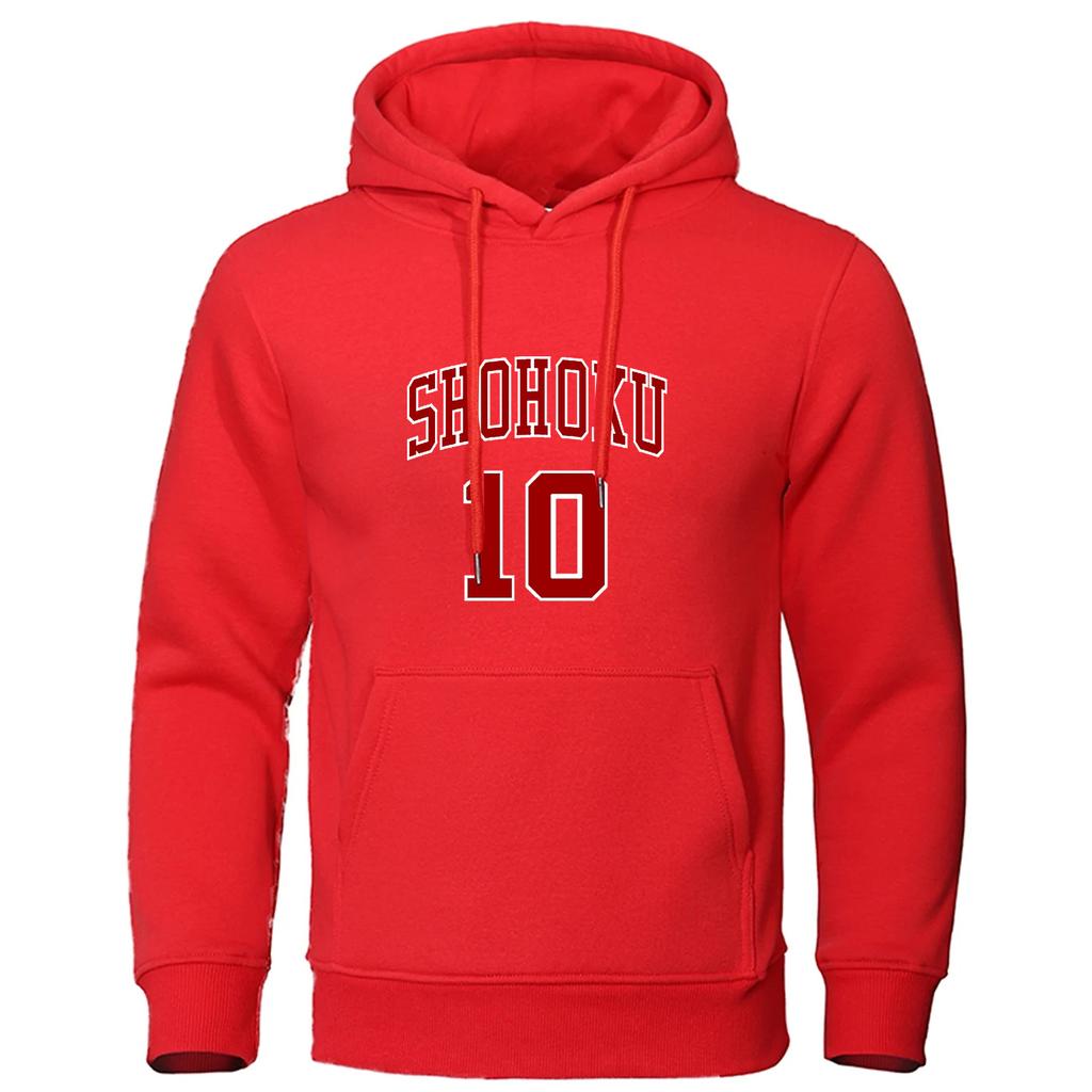 2025 Spring And Autumn Man's Leisure Hooded Fashion Hoodies Anime Sakuragi Basketball number 10 Logo Print Handsome Coat