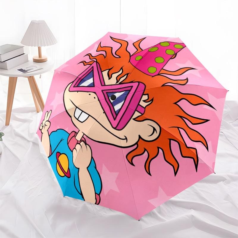 Узор  Крутые бобры , автоматический складной зонт, портативная и складная конструкция, 8 спиц, рождественский или день рождения подарок.