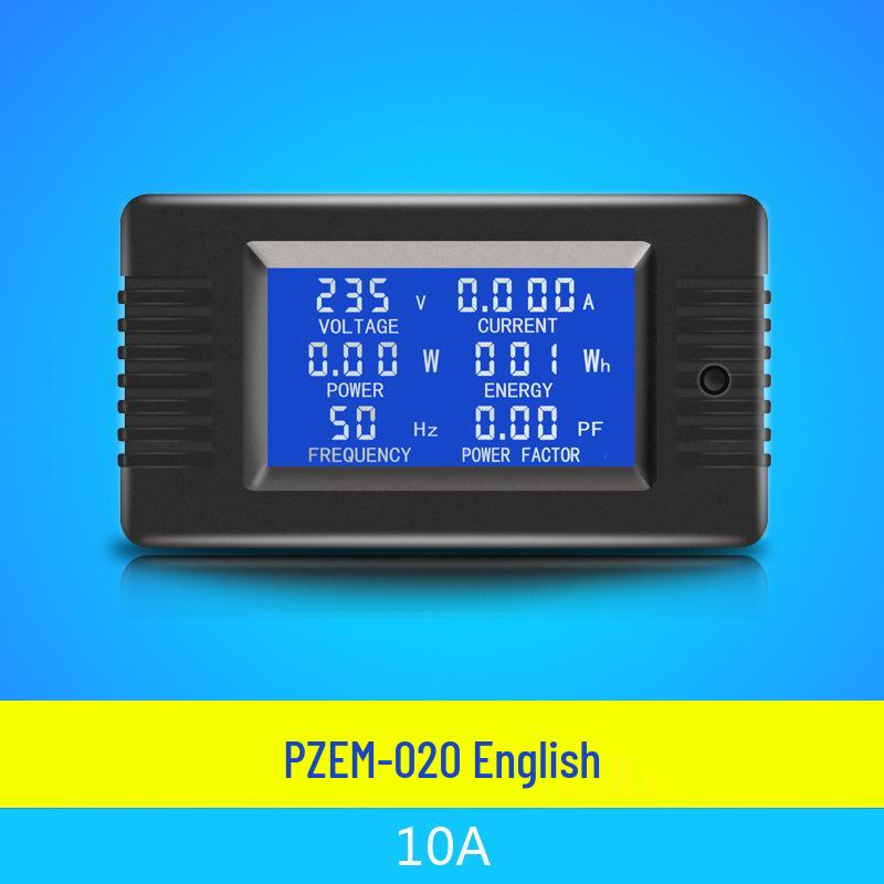 Peacefair AC Digital Power Tester: Multifunction Voltage, Current, Power, Frequency, and Energy Meter.