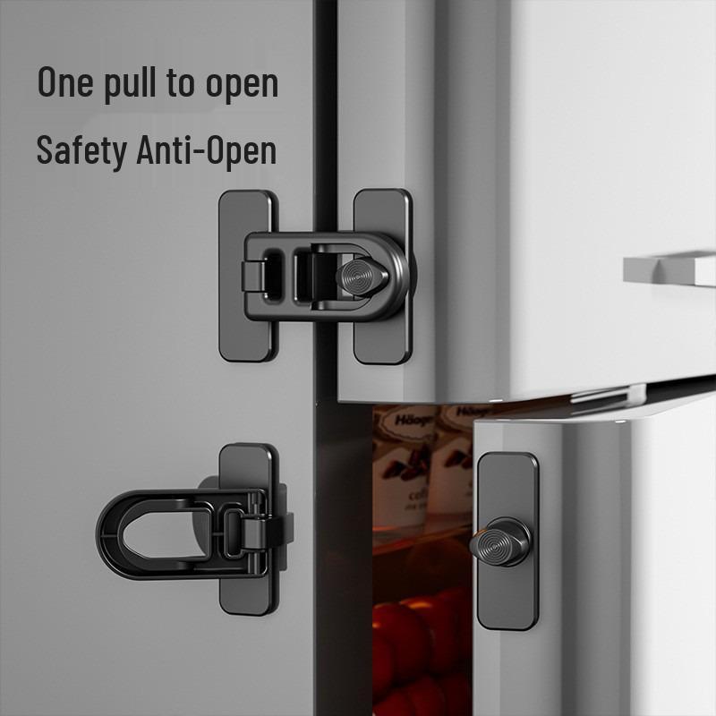 2025 No-Drill Baby Proof Cabinet, Fridge & Water Dispenser Safety Lock - Anti-Pinch & Multifunctional Solution
